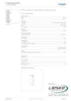 Datasheet for Hager LF4011069016, EAN: 4012740012249