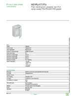 Datasheet for Schneider Electric NSYPLA773TG, EAN: 3606480775123