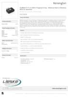 Datasheet for Kensington K64705WW, EAN: 0085896038313