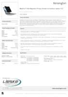 Datasheet for Kensington K50728WW, EAN: 0085896507284