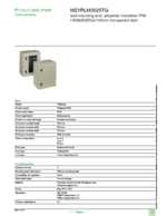 Datasheet for Schneider Electric NSYPLM3025TG, EAN: 3606480776465