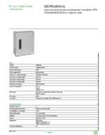 Datasheet for Schneider Electric NSYPLM54VG, EAN: 3606480776625