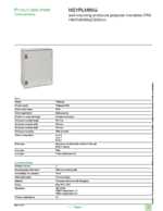 Datasheet for Schneider Electric NSYPLM86G, EAN: 3606480776755