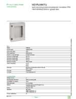 Datasheet for Schneider Electric NSYPLM86TG, EAN: 3606480776786