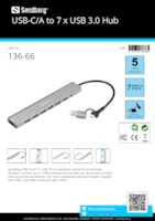 Datasheet for Sandberg 136-66, EAN: 5705730136665