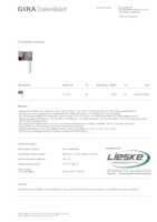 Datenblatt zu Gira 121100, EAN: 4010337211006