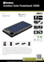 Datasheet for Sandberg 420-53, EAN: 5705730420535