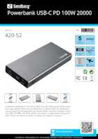 Datasheet for Sandberg 420-52, EAN: 5705730420528