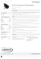 Datasheet for Kensington K75501EU, EAN: 5028252605960