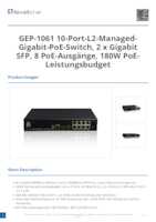 Datenblatt zu LevelOne GEP-1061, EAN: 4015867227350