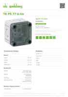 Datenblatt zu Spelsberg 10600101, EAN: 4013902861309