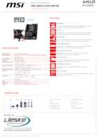 Datasheet for MSI 7E93-001R, EAN: 4711377404167