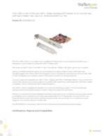 Datasheet for Startech.com PEXUSB312C3, EAN: 0065030887434