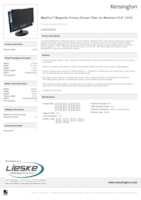 Datasheet for Kensington K58356WW, EAN: 0085896583561