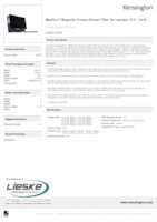 Datasheet for Kensington K58351WW, EAN: 0085896583516