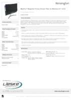 Datasheet for Kensington K58357WW, EAN: 0085896583578