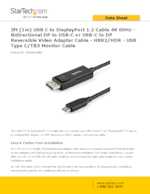 Datasheet for Startech.com CDP2DP1MBD, EAN: 0065030886796