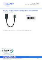 Datasheet for Allnet USB-COTGTyp-A.3.1, EAN: 4038816195814