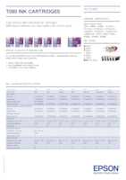 Datasheet for Epson C13T08054010, EAN: 8715946360867