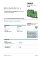 Datasheet for Phoenix Contact 2940087, EAN: 4017918079857