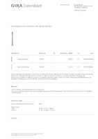 Datasheet for Gira 135426, EAN: 4010337354260