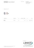 Datenblatt zu Gira 223500, EAN: 4010337017189