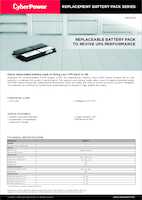 Datasheet for CyberPower RBP0139, EAN: 4711027799759