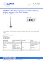 Datenblatt zu Allnet VesaFLEX120BL, EAN: 4038816198303