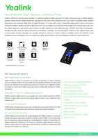 Datasheet for Yealink 1304016, EAN: 6938818308183