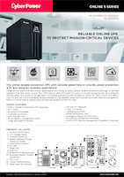Datasheet for CyberPower OLS2000EA, EAN: 4711027790114