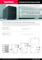 Datasheet for CyberPower BPSE72V40A, EAN: 4711027790329