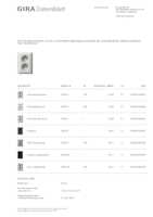 Datasheet for Gira 078327, EAN: 4010337783275