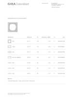 Datasheet for Gira 021137, EAN: 4010337077299