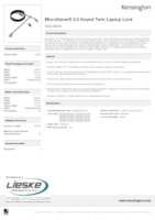 Datasheet for Kensington K65048WW, EAN: 0085896650485