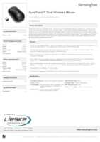 Datasheet for Kensington K75298WW, EAN: 0085896752981