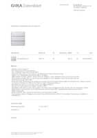 Datenblatt zu Gira 2033112, EAN: 4010337081821