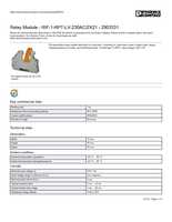 Datasheet for Phoenix Contact 2903331, EAN: 4046356732307