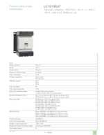 Datasheet for Schneider Electric LC1D150U7, EAN: 3389110479300