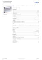 Datenblatt zu Hager BRA652101B9016, EAN: 4012740014212