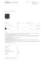 Datasheet for Gira 219410, EAN: 4010337056379