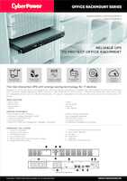 Datasheet for CyberPower OR600ERM1U, EAN: 4712856274318