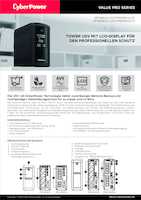 Datenblatt zu CyberPower VP1600ELCD, EAN: 4712856275568