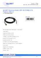 Datasheet for Allnet ANT-CAB-RSMA-N-1000, EAN: 4038816154644