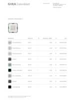 Datasheet for Gira 228203, EAN: 4010337076247
