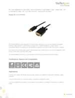 Datasheet for Startech.com DP2VGAMM6B, EAN: 0065030852463