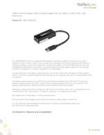 Datasheet for Startech.com USB31000SPTB, EAN: 0065030851893