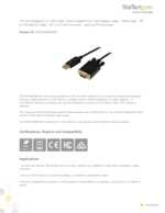 Datasheet for Startech.com DP2VGAMM10B, EAN: 0065030852470