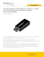Datasheet for Startech.com HD2VGAMICRO, EAN: 0065030852784
