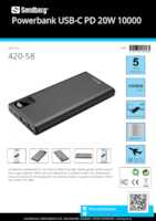 Datasheet for Sandberg 420-58, EAN: 5705730420580