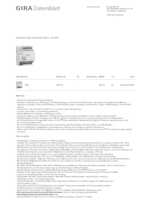 Datasheet for Gira 202500, EAN: 4010337073338